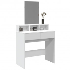 Dressing Table White Engineered wood, glass 31.5 x 16.1...