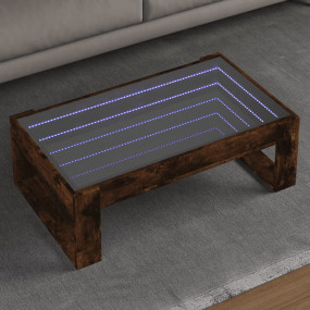 Coffee Table Smoked Oak Engineered Wood Coffee Table Re...
