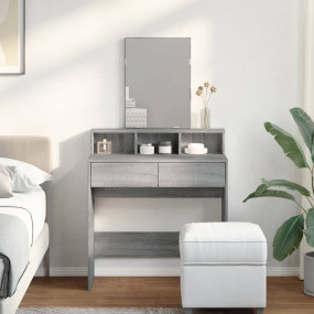 Dressing Table Grey sonoma Engineered wood, glass 31.5 ...