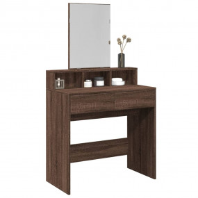 Dressing Table Brown Oak Engineered Wood Medium Dressin...