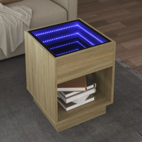 Coffee Table Sonoma oak Engineered wood, glass Medium