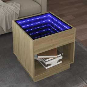 Coffee Table Sonoma oak Engineered wood 19.7 x 19.7 x 1...