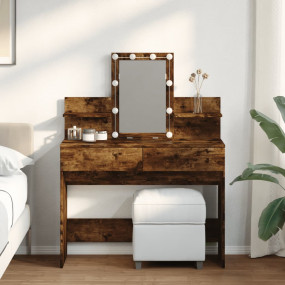 Dressing Table Smoked Oak Engineered Wood