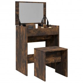 Dressing Table Smoked oak Engineered wood, glass Medium