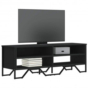 TV Cabinet Black Engineered wood, Metal Medium TV Cabin...