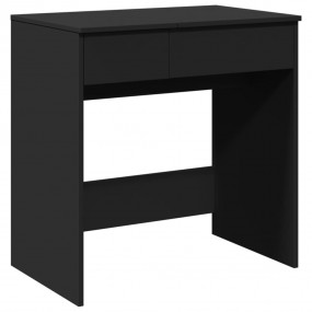 Dressing Table Black Engineered wood with glass Standar...