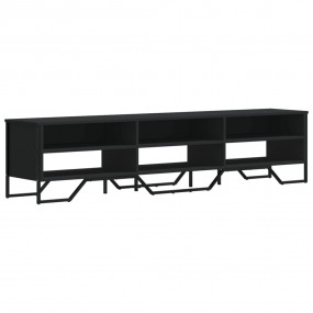 TV Cabinet Black Engineered wood, Metal Medium TV Cabin...