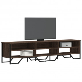 TV Cabinet Brown Oak Engineered wood, Metal