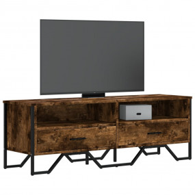 TV Cabinet Smoked oak Engineered wood, metal Medium TV ...