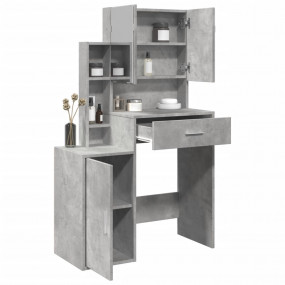 Dressing Table Concrete grey Engineered wood, glass Med...