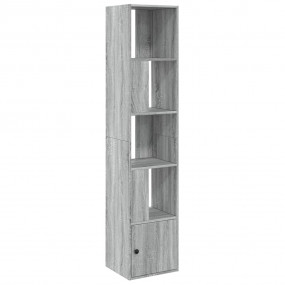 Bookcase Grey Sonoma Engineered Wood Tall Bookcase Rect...