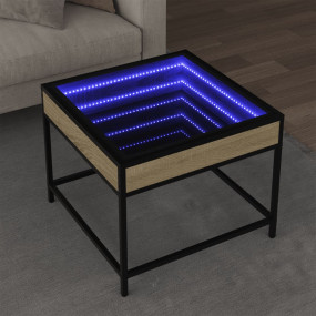 Coffee Table Sonoma oak Engineered wood, glass, metal M...