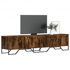TV Cabinet Smoked Oak Engineered wood and metal Large T...