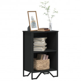 Bookcase Black Engineered wood Medium Bookcase Rectangu...