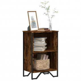 Bookcase Smoked oak Engineered wood Medium Bookcase Rec...