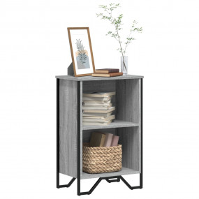 Bookcase Grey sonoma Engineered wood, metal Medium Book...