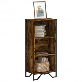 Bookcase Smoked oak Engineered wood, Metal Medium Bookc...