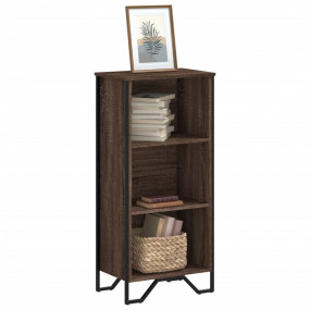 Bookcase Brown oak Engineered wood, metal Medium Bookca...