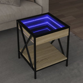 Coffee Table Sonoma oak Engineered wood, glass, metal M...