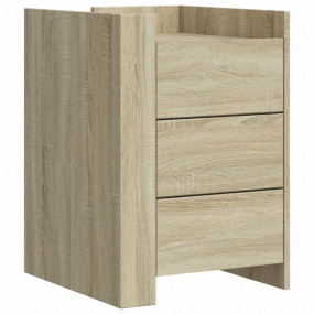 Bedside Cabinet Sonoma Oak Engineered Wood Medium Bedsi...