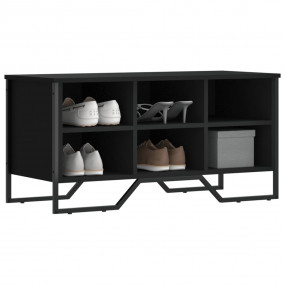 Shoe Cabinet Black Engineered wood, metal Compact Shoe ...