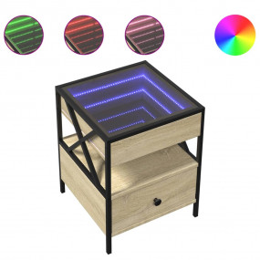 Coffee Table Sonoma oak Engineered wood, glass, metal M...