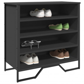 Shoe Cabinet Black Engineered wood, metal Medium Shoe C...