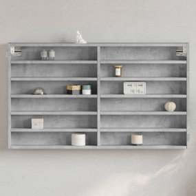 Display Cabinet Concrete Grey Engineered wood Display C...