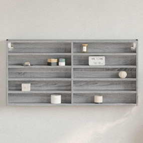 Vitrine Cabinet Grey Sonoma Engineered wood Medium Wall...