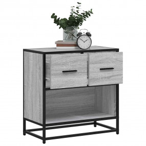 Bedside Cabinet Gray Sonoma Engineered wood Medium