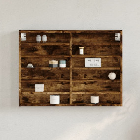 Display Cabinet Smoked Oak Engineered wood Medium