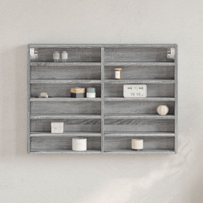 Vitrine Cabinet Grey Sonoma Engineered wood 31.5 x 3.4 ...