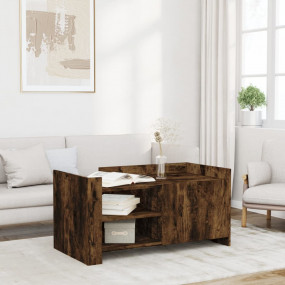 Coffee Table Smoked Oak Engineered Wood Medium Coffee T...