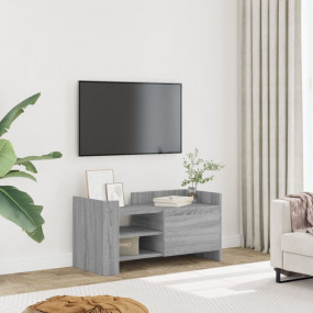 TV Cabinet Grey Sonoma Engineered Wood Medium TV Cabine...
