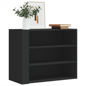 Wall Cabinet Black Engineered wood 29.5x13.8x23.6 in