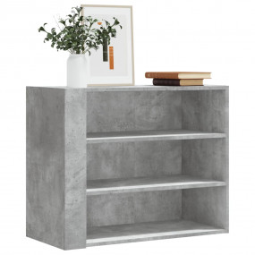 Wall Cabinet Concrete Gray Engineered Wood Medium Wall ...