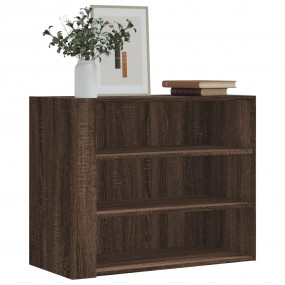 Wall Cabinet Brown Oak Engineered Wood Medium Wall Cabi...