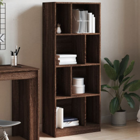 Bookcase Brown oak Engineered wood Medium Bookcase Rect...