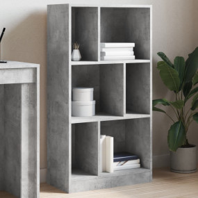 Bookcase Concrete grey Engineered wood Medium Bookcase