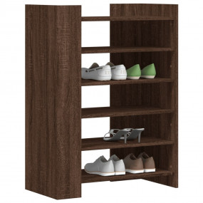 Shoe Cabinet Brown Oak Engineered Wood 29.3x14.8x39.4 i...