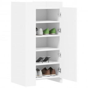 Shoe Cabinet White Engineered wood 20.5 x 14.8 x 39.4 i...