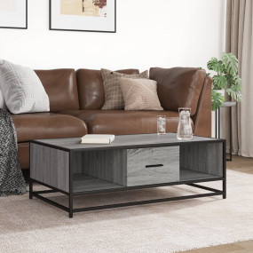 Coffee Table Grey Sonoma Engineered Wood, Metal