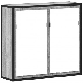 Bathroom Mirror Cabinet Grey Sonoma Engineered wood Med...