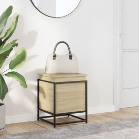 Storage Box Sonoma oak Engineered wood Storage Box Squa...