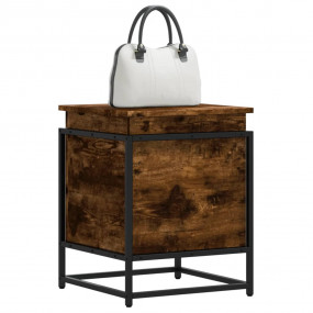 Storage Box Smoked oak Engineered wood, metal Medium St...
