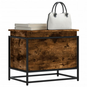 Storage Box Smoked oak Engineered wood, metal Medium St...