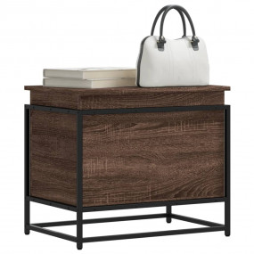 Storage Box Brown oak Engineered wood, metal 23.6x15.7x...
