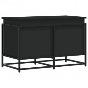 Storage Box Black Engineered wood, metal 31.5 x 15.7 x ...