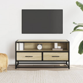 TV Cabinet Sonoma oak Engineered wood, metal Medium TV ...