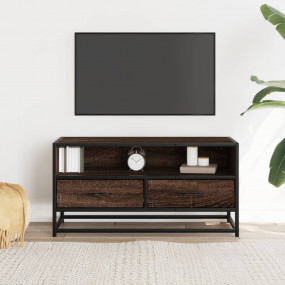 TV Cabinet Brown oak Engineered wood, metal 31.5 x 13.6...
